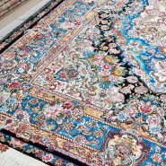 فرش ۹ متری نقشه استاد سالاری طرح دو متن ابریشم