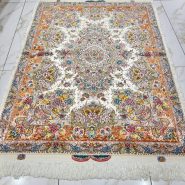 قالیچه ۳ متری نقشه استاد خطیبی تبریز | فرش ابریشم لوکس و اصیل