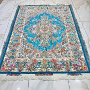 قالیچه ۳ متری خطیبی سیمرغ | فرش ابریشمی تبریز