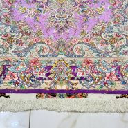 قالیچه ۳ متری نقشه خطیبی (سیمرغ جدید) | فرش ابریشمی تبریز