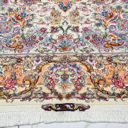 فرش خطیبی تک | معرفی تک ۶ متری با بافت ۴۰ رج و گل‌های ابریشمی