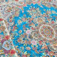 قالیچه ۳ متری خطیبی سیمرغ | فرش ابریشمی تبریز