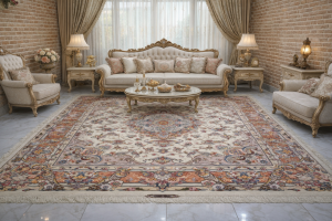 فرش خطیبی ۶ متری، جفت فرش خطیبی، فرش طرح خطیبی