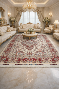 فرش خطیبی ۶ متری، فرش تک خطیبی، فرش پشم مرینوس خطیبی