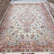 فرش خطیبی جفت نه‌متری با چله و حاشیه ابریشم