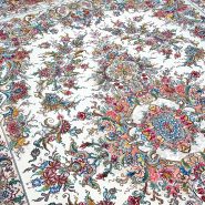 فرش خطیبی جفت شش‌متری | بافت ۴۰ رج با حاشیه و ترنج ابریشم