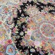 قالیچه ۳ متری خطیبی | طرح اصیل با ترنج ابریشم