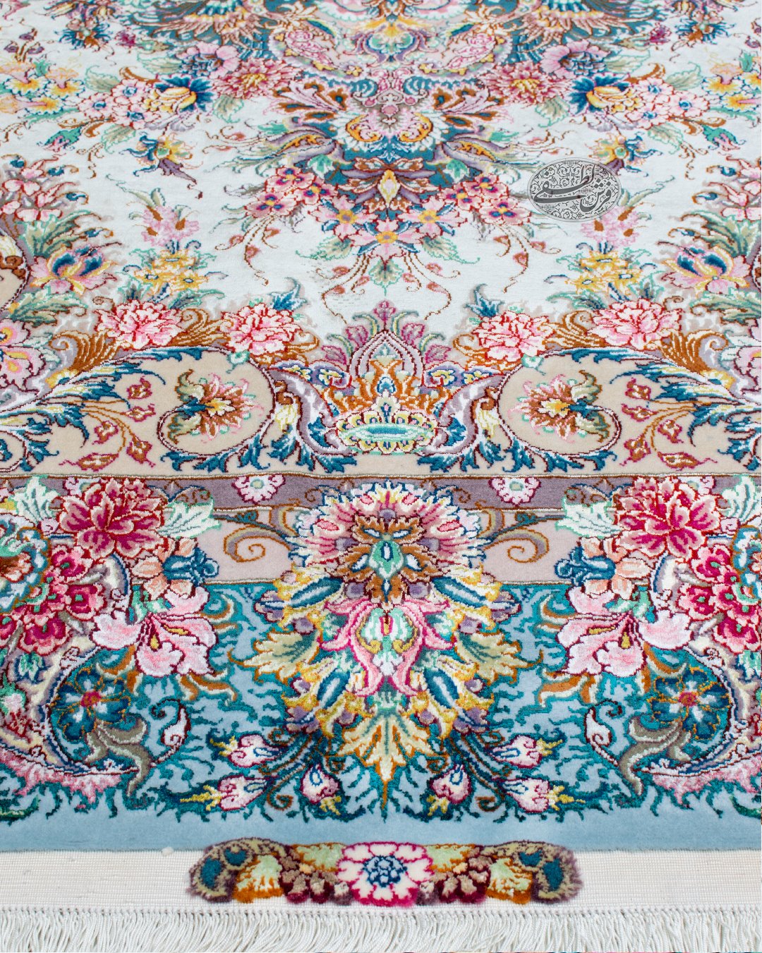 قالیچه ۳ متری نقشه خطیبی (سیمرغ جدید) | فرش ابریشمی تبریز - Image 5