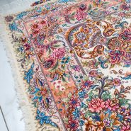 فرش خطیبی گلدانی | تک ۶ متری دستباف تبریز