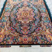 قالیچه3 متری طرح سالاری – 50 رج|ابی فیروزه ای|